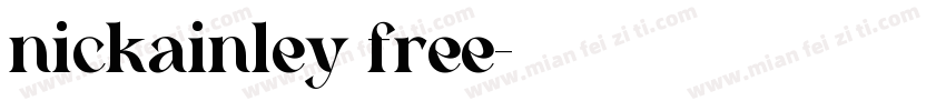 nickainley free字体转换